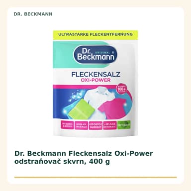 Dr. Beckmann Fleckensalz Oxi-Power odstraňovač skvrn, 400 g