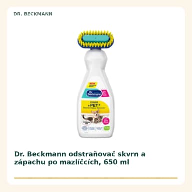 Dr. Beckmann odstraňovač skvrn a zápachu po mazlíčcích, 650 ml