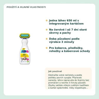 Dr. Beckmann odstraňovač skvrn a zápachu po mazlíčcích, 650 ml