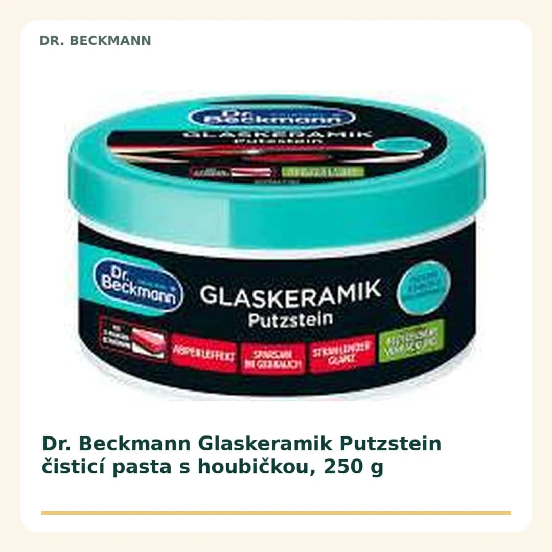 Dr. Beckmann Glaskeramik Putzstein čisticí pasta s houbičkou, 250 g