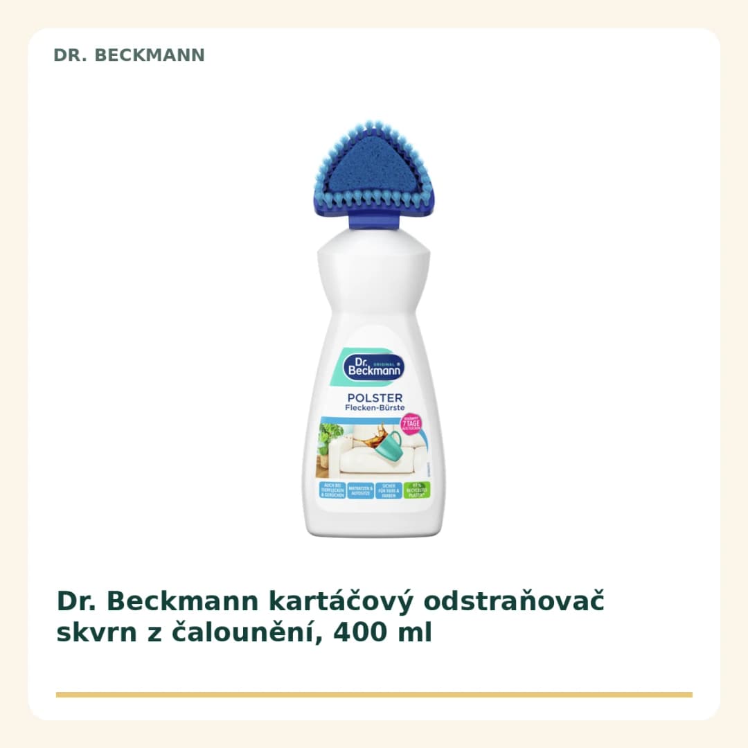 Dr. Beckmann kartáčový odstraňovač skvrn z čalounění, 400 ml