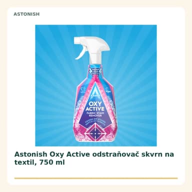 Astonish Oxy Active odstraňovač skvrn na textil, 750 ml