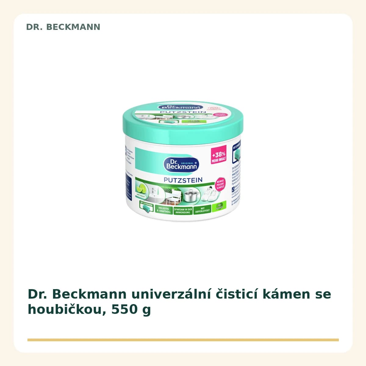 Dr. Beckmann univerzální čisticí kámen se houbičkou, 550 g