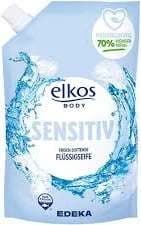 Elkos tekuté mýdlo Sensitive, náhradní náplň, 1 l