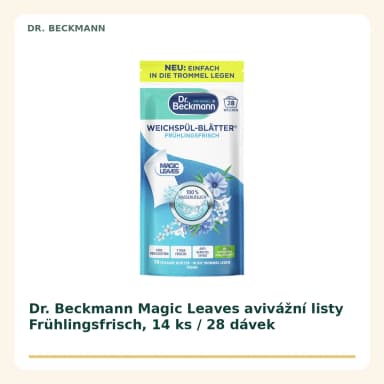 Dr. Beckmann Magic Leaves avivážní listy Frühlingsfrisch, 14 ks / 28 dávek