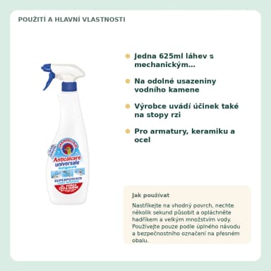 Chanteclair Anticalcare Extra Potente odstraňovač vodního kamene, 625 ml