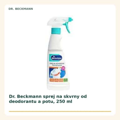 Dr. Beckmann sprej na skvrny od deodorantu a potu, 250 ml