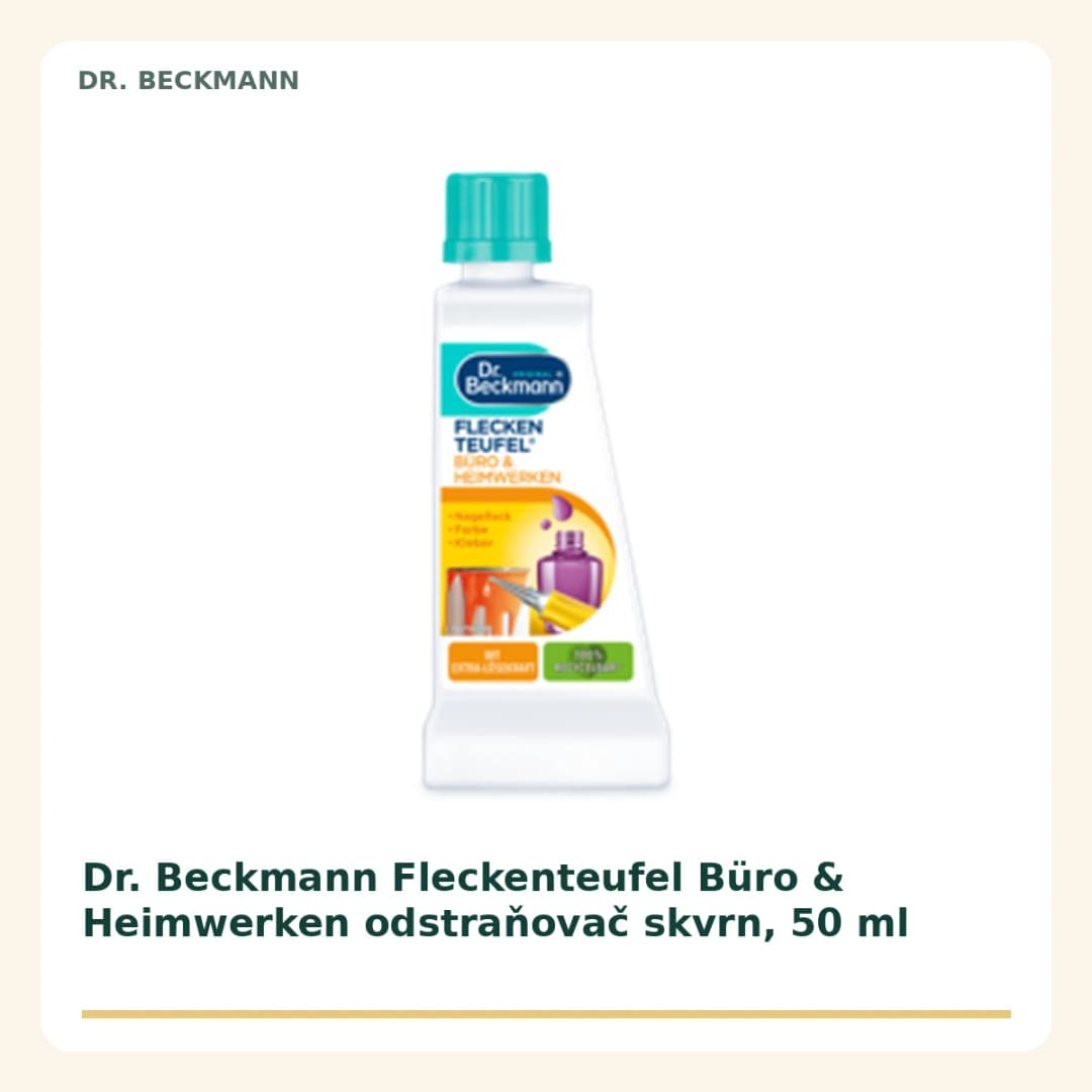 Dr. Beckmann Fleckenteufel Büro & Heimwerken odstraňovač skvrn, 50 ml