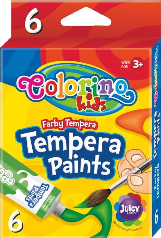 Temperové barvy COLORINO, 6 barev