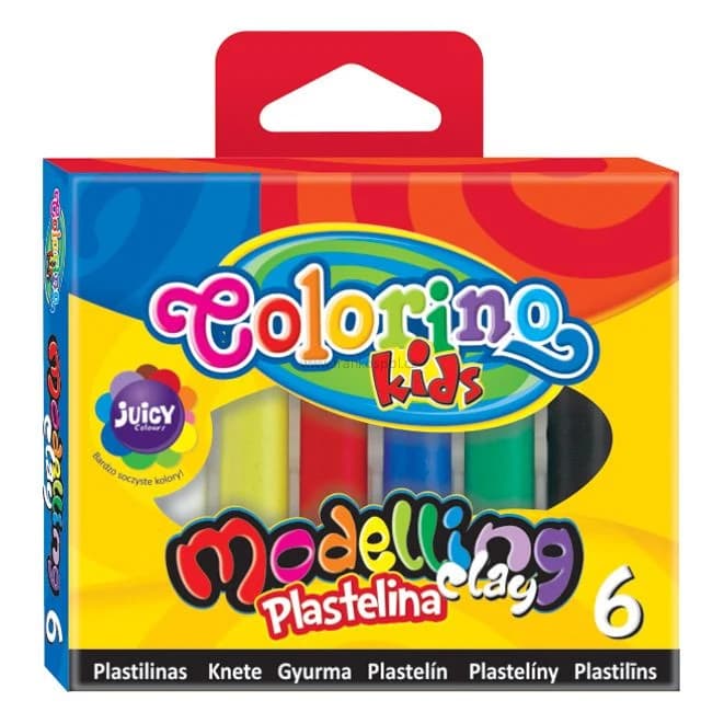 Plastelína COLORINO, 6 barev