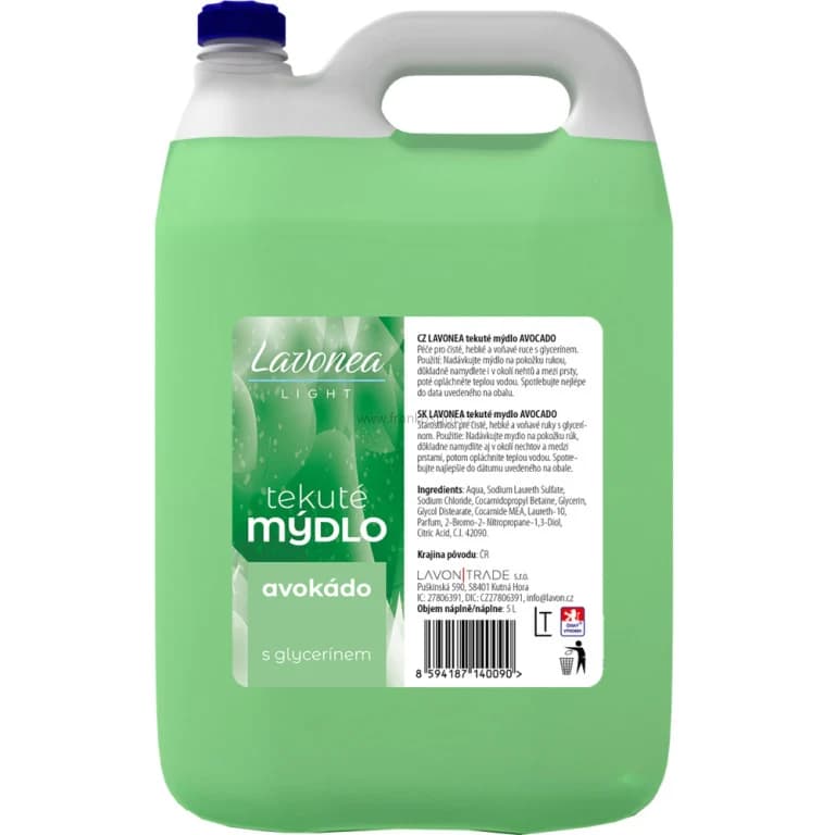 Tekuté mýdlo LAVONEA Light Avokádo, 5 l