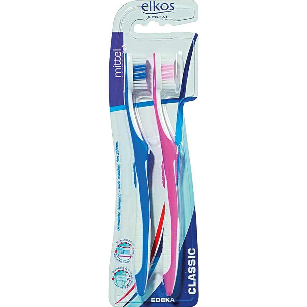 ELKOS zubní kartáček DENTAMAX 2 ks střední