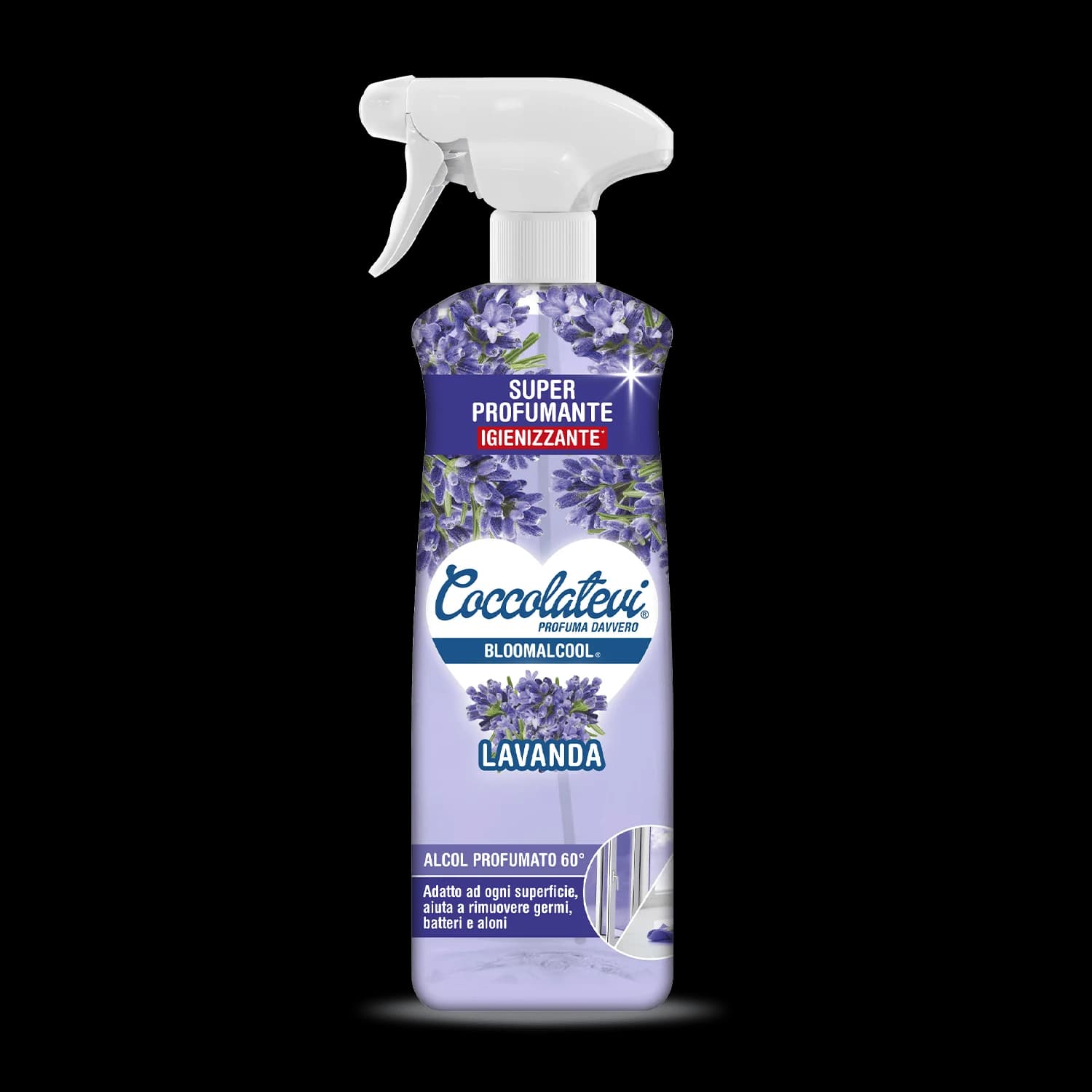 Coccolatevi BloomAlcool univerzálne čistič Levandule, 750 ml