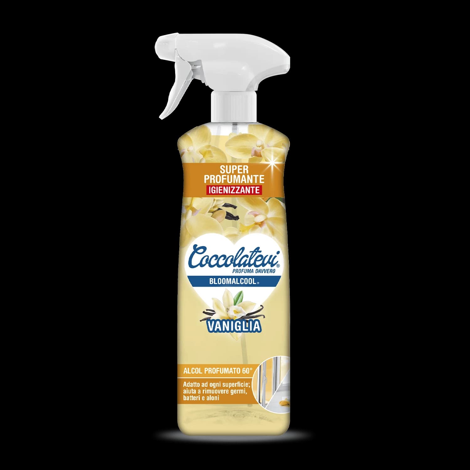 Coccolatevi BloomAlcool univerzálne čistič Vanilka, 750 ml