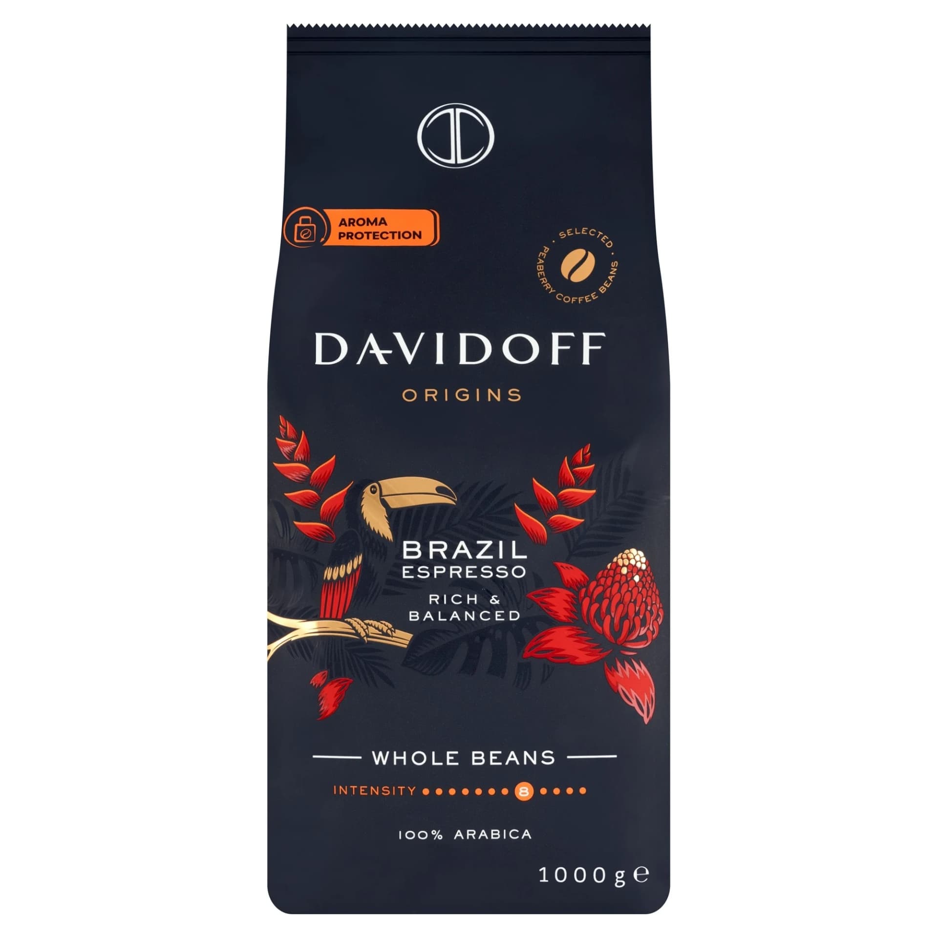 Káva zrnková 100% arabica Davidoff Origins Brazil 1000 g