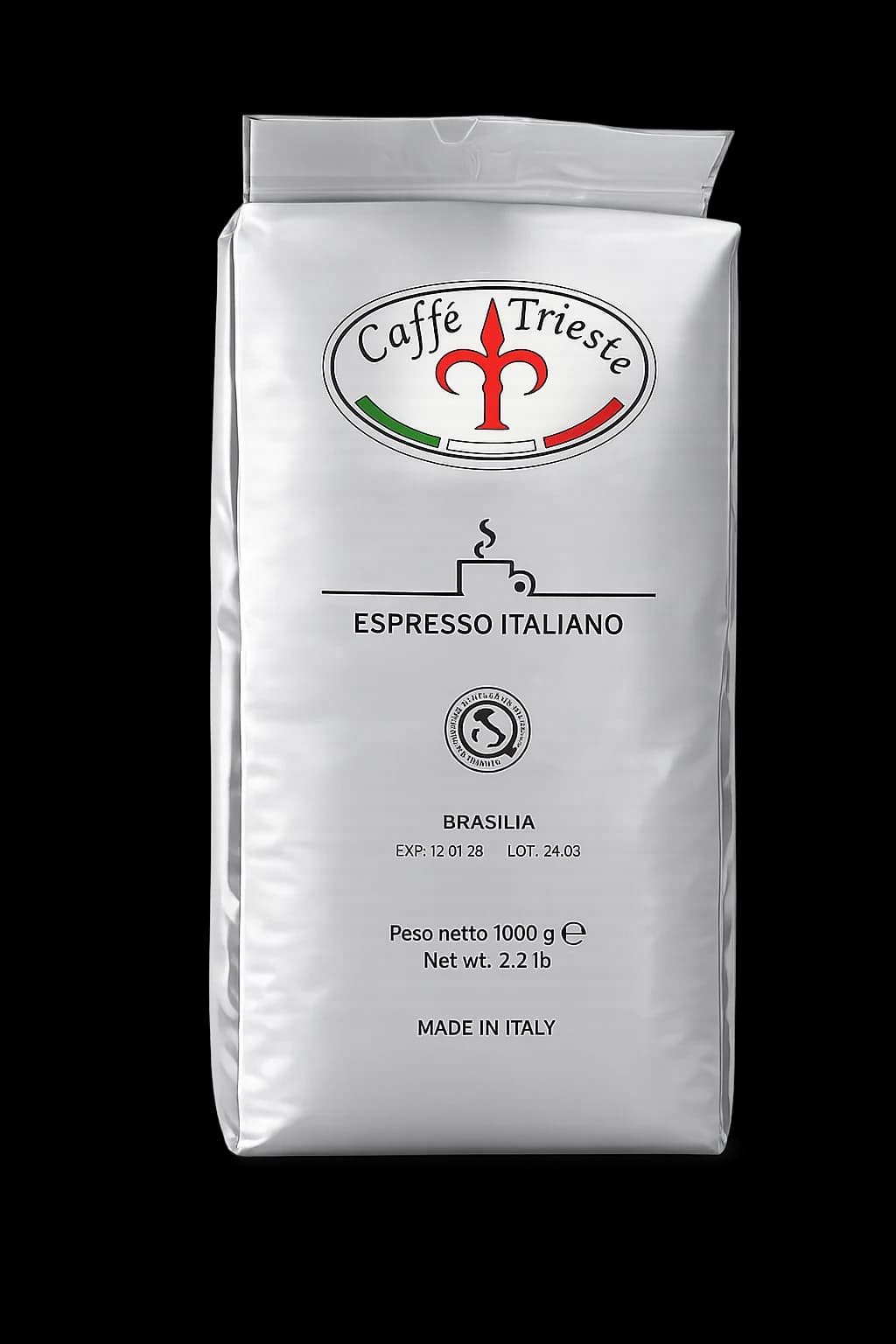 Caffé Trieste Brasilia zrnková káva, 1 kg