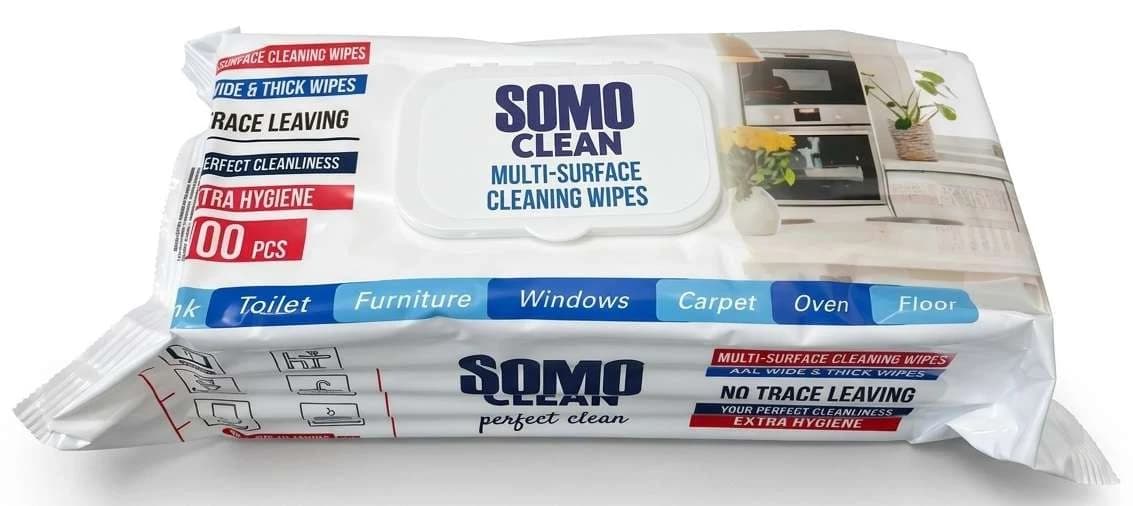 Somo Clean XXL univerzálne vlhčené čistiace obrúsky, 100 ks