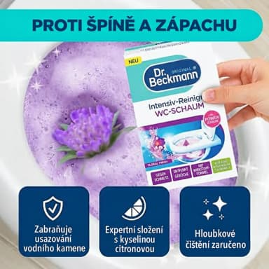 Dr. Beckmann intenzivní čistiace pena na WC Floral Fresh, 3 × 100 g