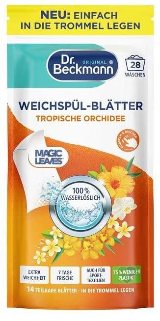 Dr. Beckmann Magic Leaves avivážní ubrousky Tropická orchidej, 28 praní