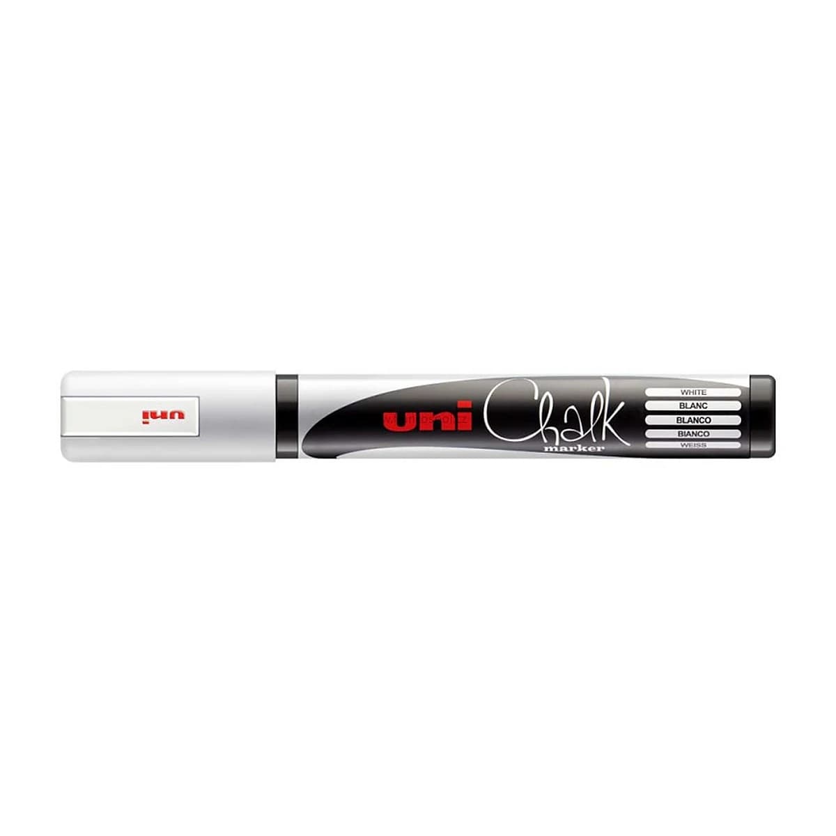 UNI Chalk Marker PWE-5M křídový popisovač 1,8 až 2,5 mm, bílý