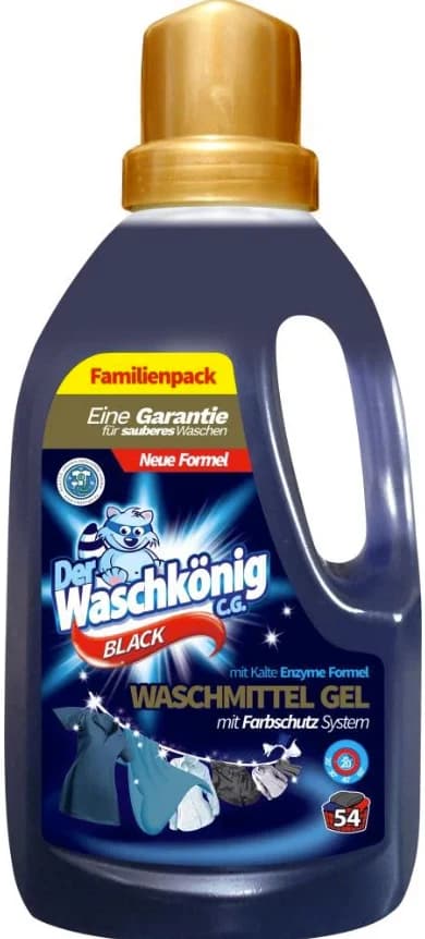 Der Waschkönig Black prací gel na tmavé prádlo, 1,625 l / 54 praní