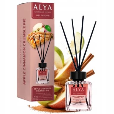 ALYA tyčinkový aroma difuzér Gourmand Apple Cinnamon Crumble Pie, 100 ml