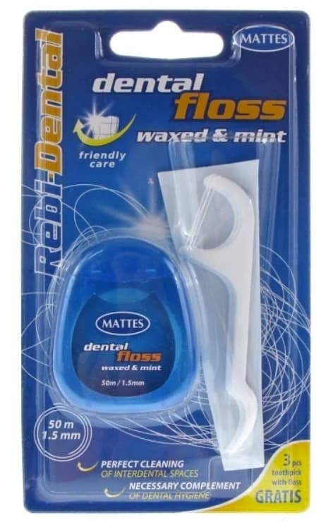 Mattes Rebi-Dental zubní nit, 50 m / 0,75 mm
