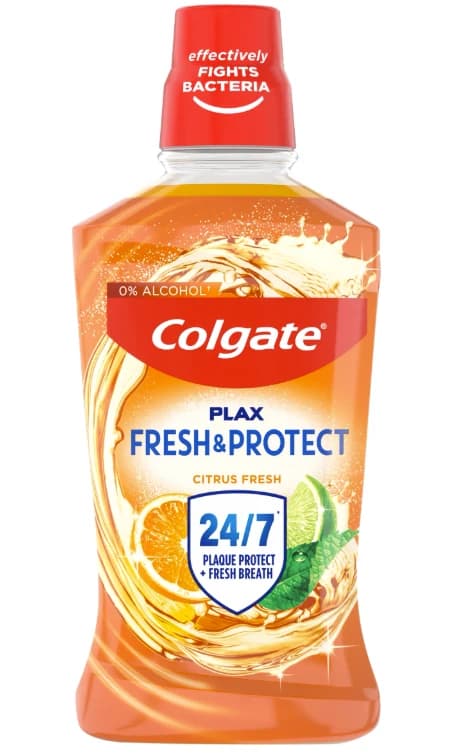 Colgate Plax Fresh & Protect Citrus Fresh ústní voda, 500 ml