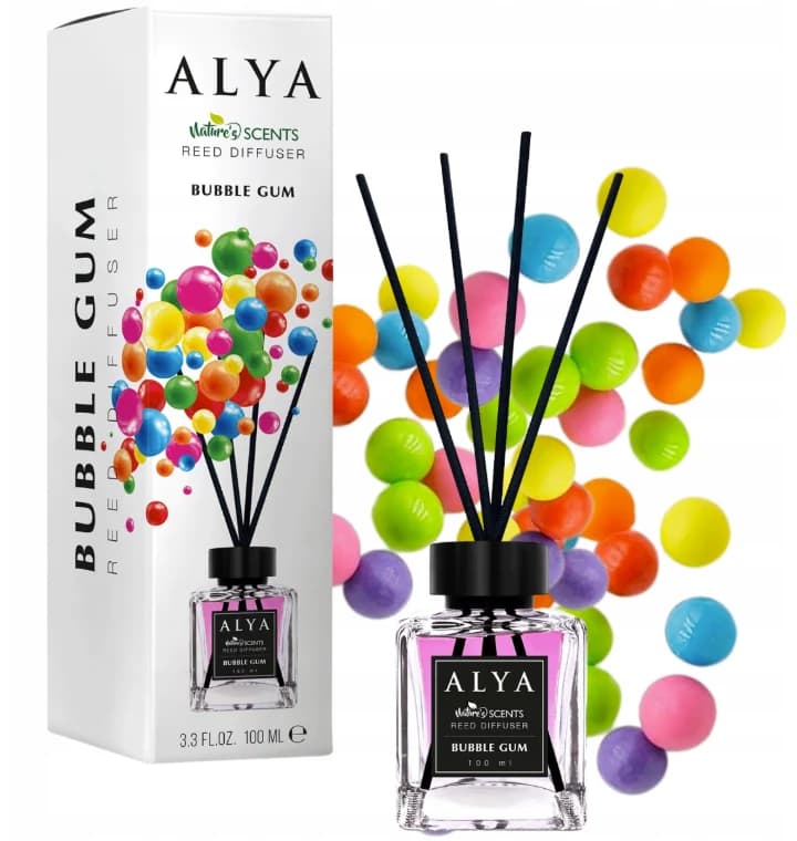 ALYA tyčinkový aroma difuzér Bubble Gum, 100 ml
