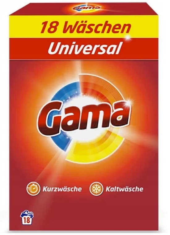 Gama Universal prací prášek, 1,08 kg / 18 praní