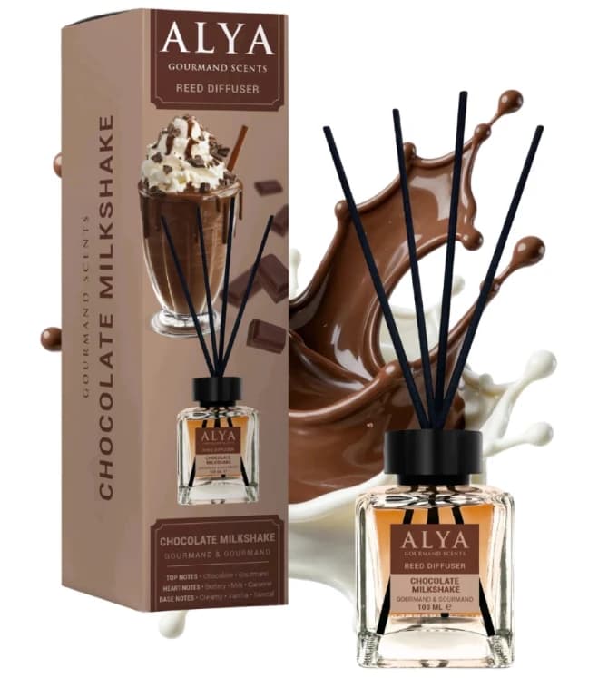 ALYA tyčinkový aroma difuzér Gourmand Chocolate Milkshake, 100 ml
