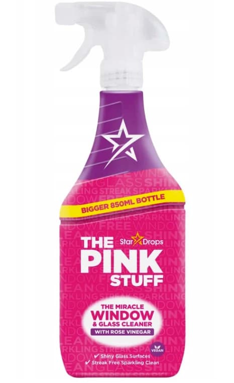 The Pink Stuff čistič oken a skel s růžovým octem, 750 ml