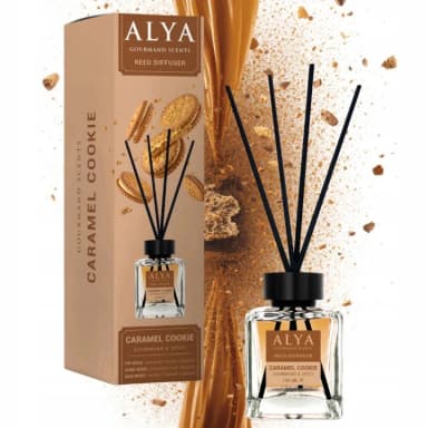 ALYA tyčinkový aroma difuzér Gourmand Carmel Cookie, 100 ml
