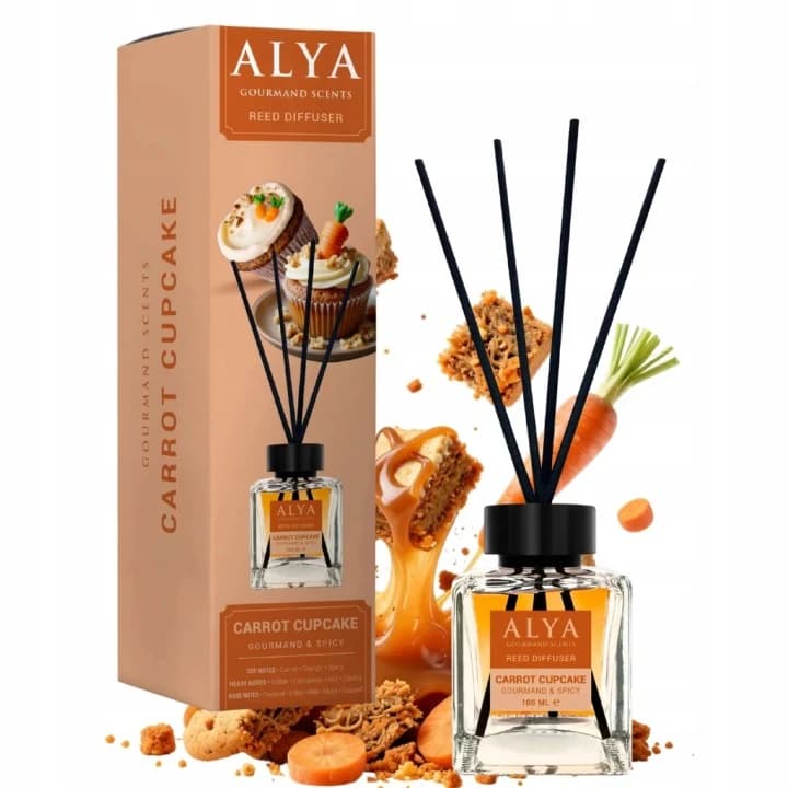 ALYA tyčinkový aroma difuzér Gourmand Carrot Cupcake, 100 ml