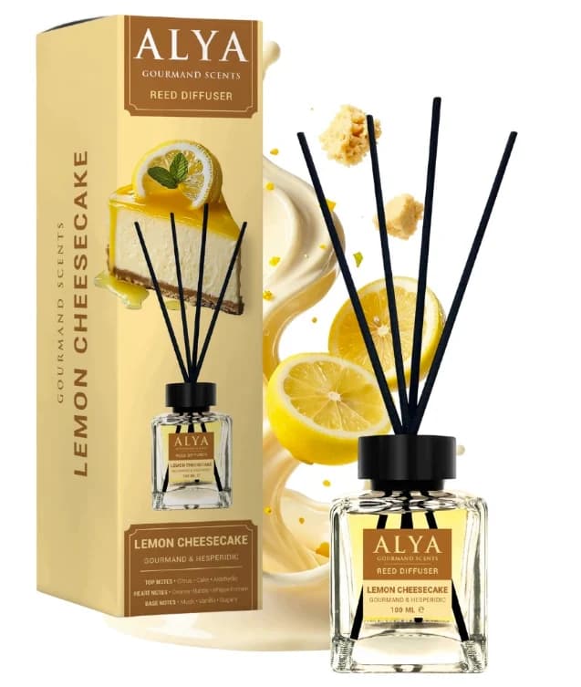ALYA tyčinkový aroma difuzér Gourmand Lemon Cheesecake, 100 ml