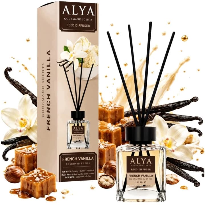 ALYA tyčinkový aroma difuzér Gourmand French Vanilla, 100 ml