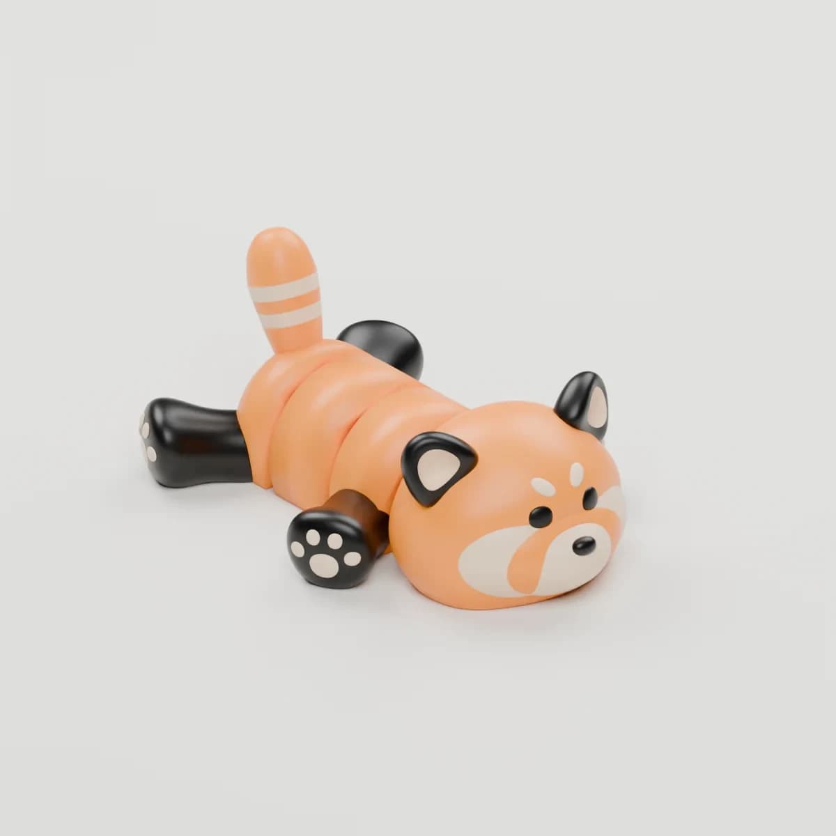 BLOCKBUILDER Panda červená, kloubová figurka