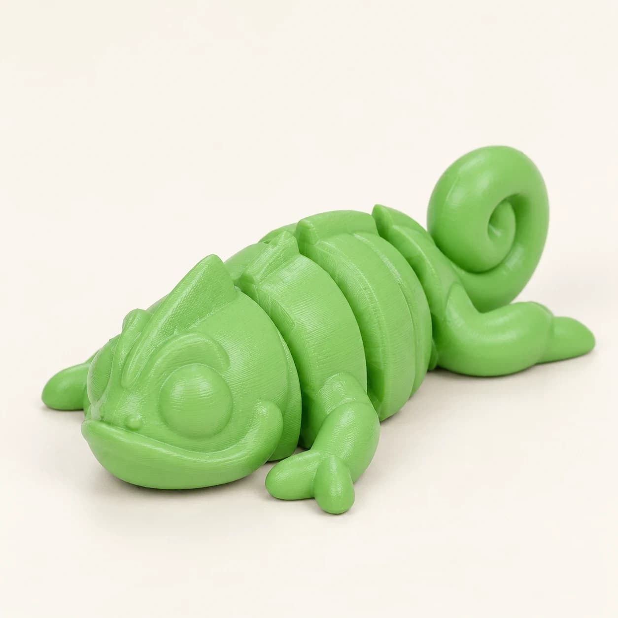 BLOCKBUILDER Chameleon, kloubová figurka zelená