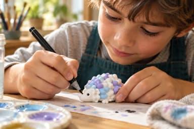 BLOCKBUILDER Bílá zoo L, 20 figurek k malování