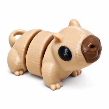 Kapybara L 53,6 mm, pohyblivá figurka, hnědá, 1 ks BlockBuilder