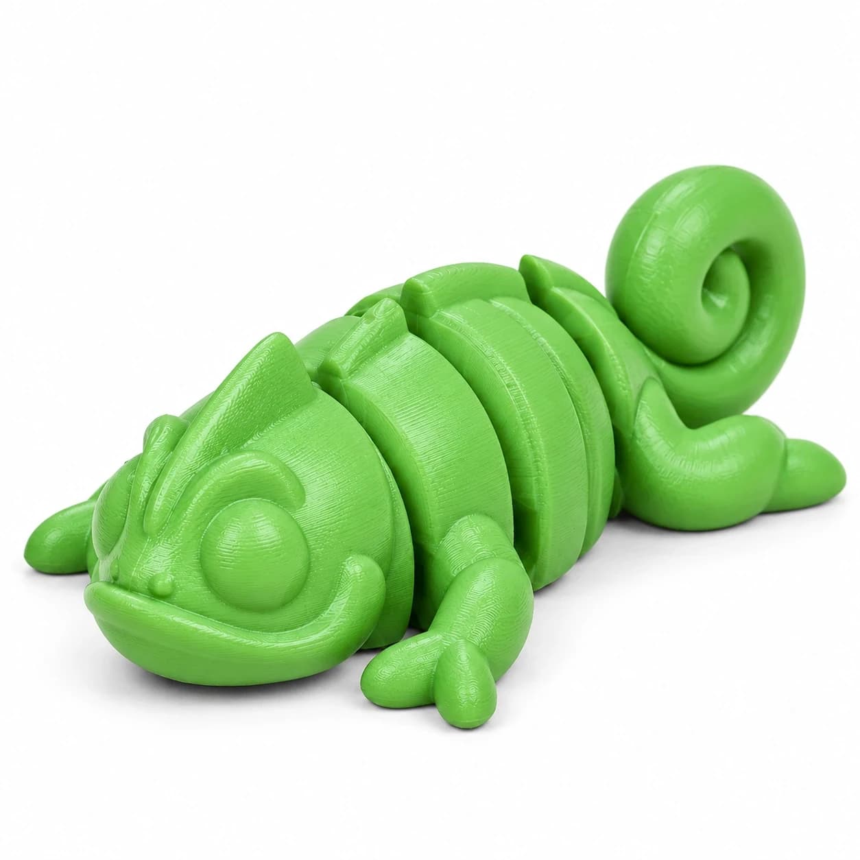 Chameleon, pohyblivá mini figurka, zelená, 1 ks BlockBuilder