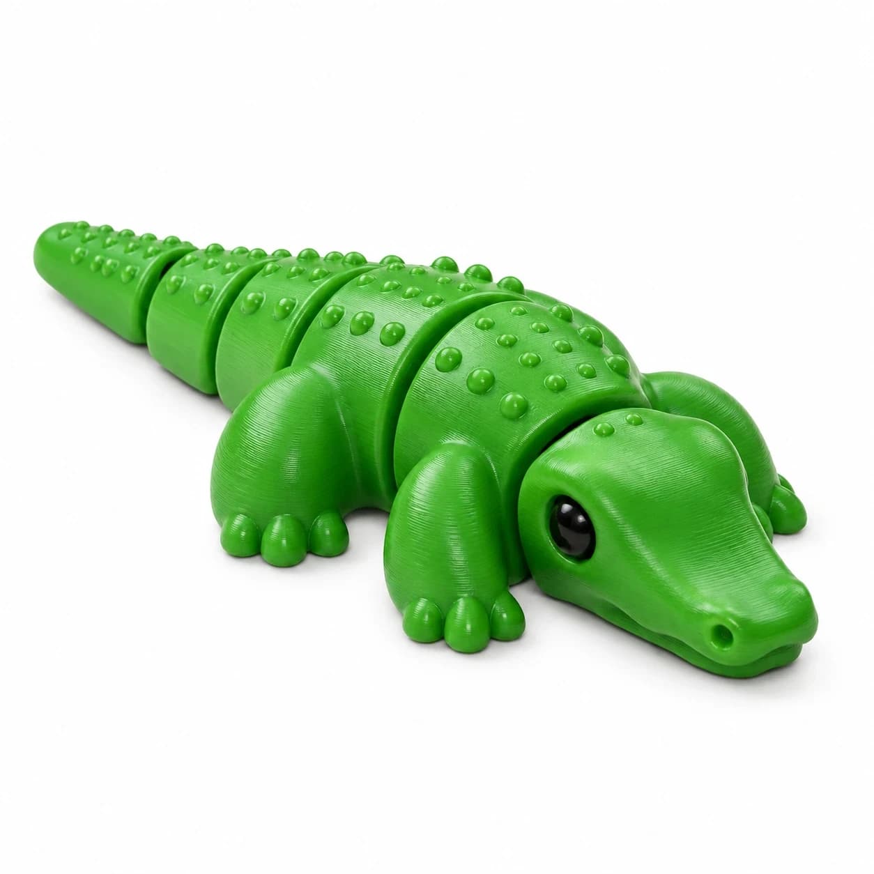 Krokodýl, pohyblivá mini figurka, zelená, 1 ks BlockBuilder