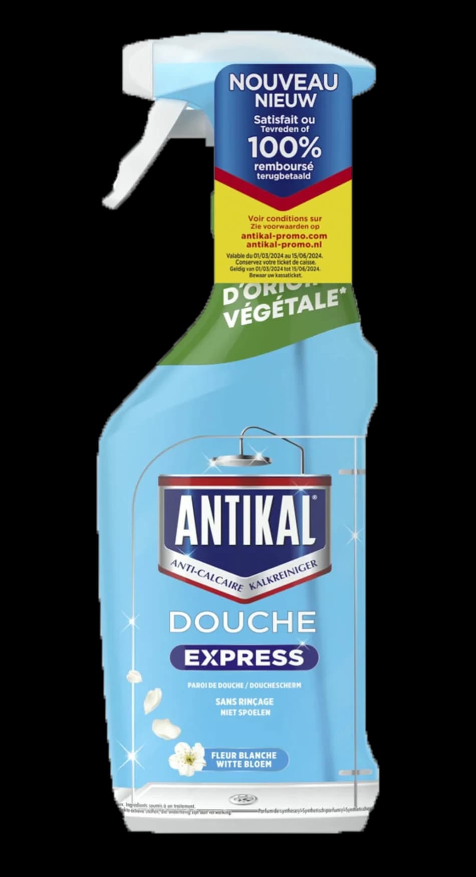 Antikal Dusche Express odstraňovač vodního kamene do koupelny, 800 ml