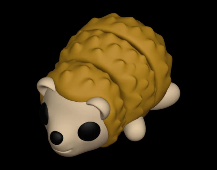 Ježek S, kloubová mini figurka, světle hnědá, 1 ks BlockBuilder