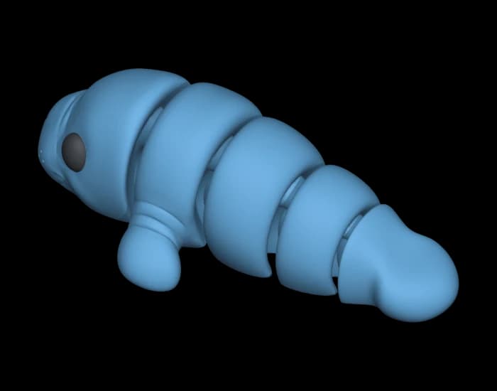 Kapustňák S, kloubová mini figurka, modrá, 1 ks BlockBuilder