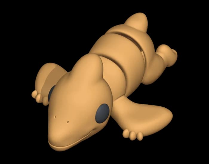 Ptakoještěr S, kloubová mini figurka, oranžová, 1 ks BlockBuilder