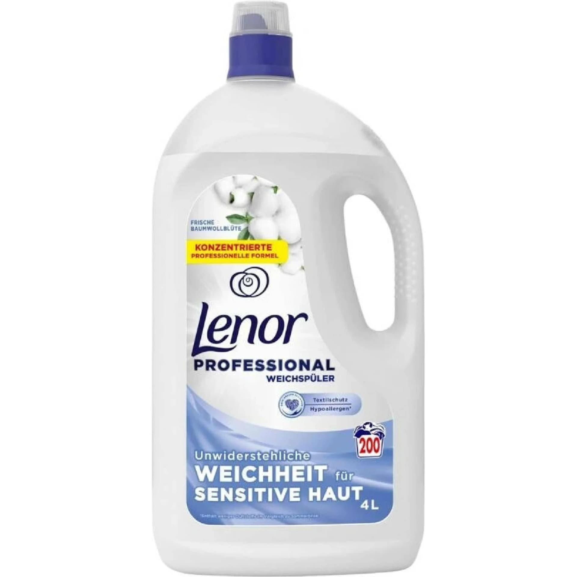 Lenor Professional Sensitive Frische Baumwollblüte, 4 l / 200 praní
