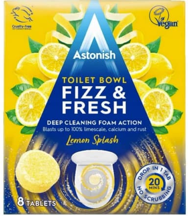 Astonish Lemon Splash tablety na čištění WC, 8 ks