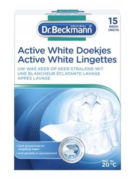 Dr. Beckmann Active White bělicí ubrousky, 15 ks