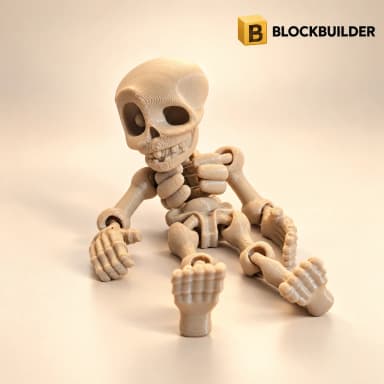 BLOCKBUILDER Malý kloubový kostlivec kloubová figurka